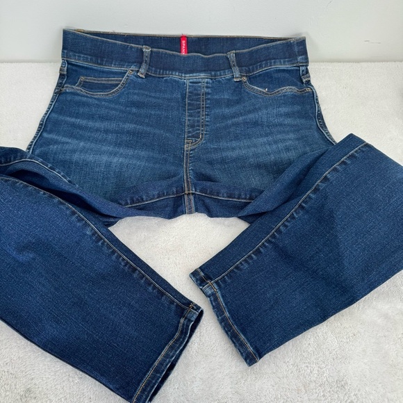 Spanx Skinny Jeans Pull On Stretchy Ankle Blue Women’s XL - Picture 4 of 11